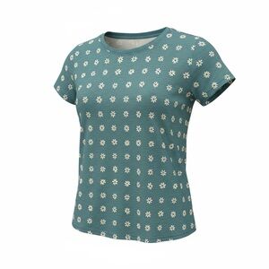 Floral Teal Women's Top
